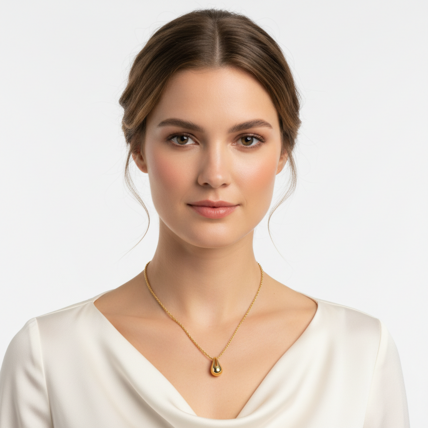 Raindrop Rope Pendant Necklace