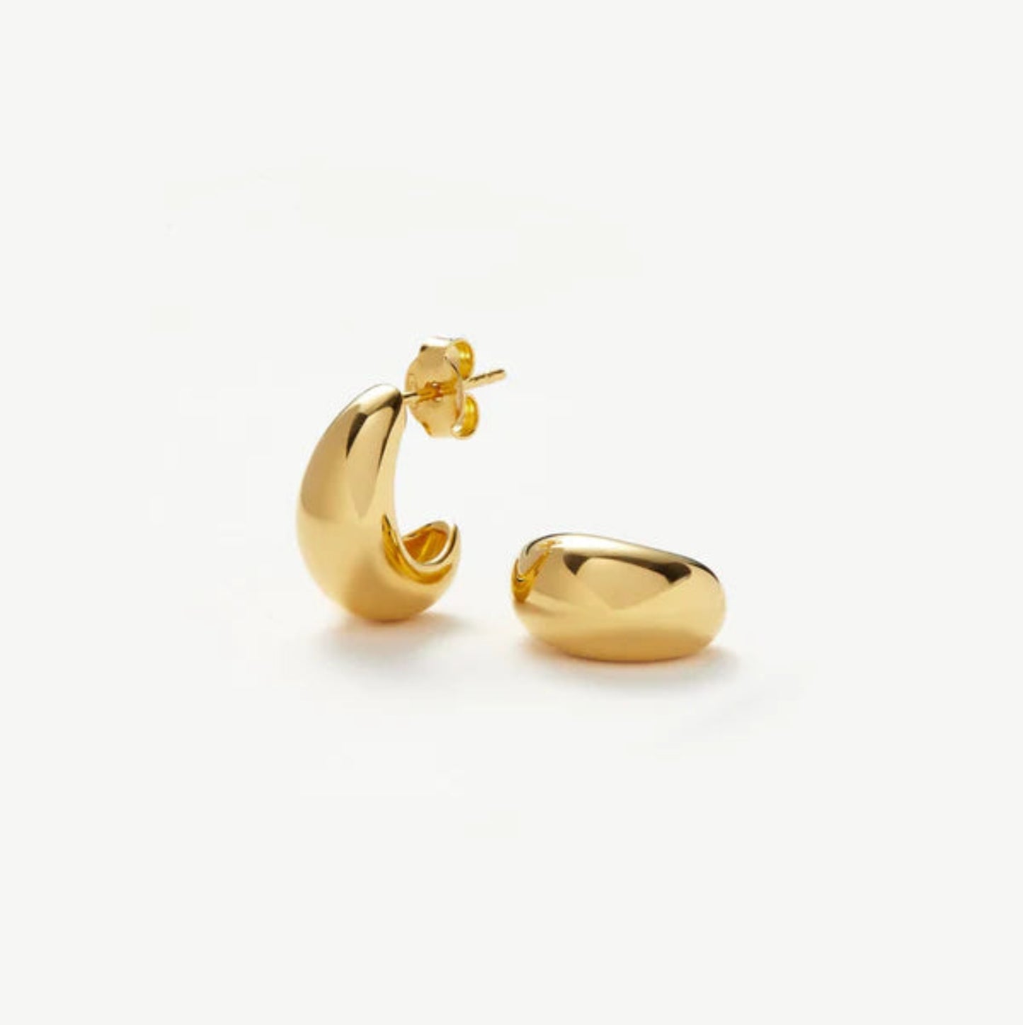 Molten Dome Huggie Earrings