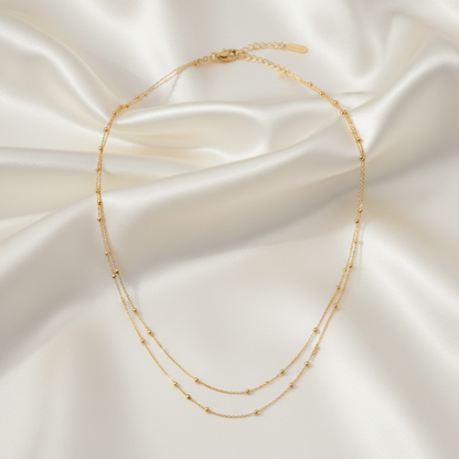 Starlit Bead Layer Necklace